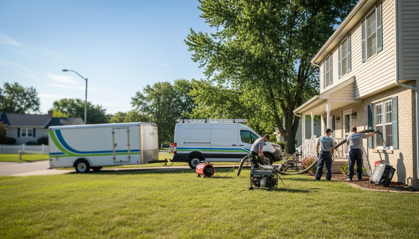 Flooded Basement Restoration And Cleanup With Repair in Moro, IL near me